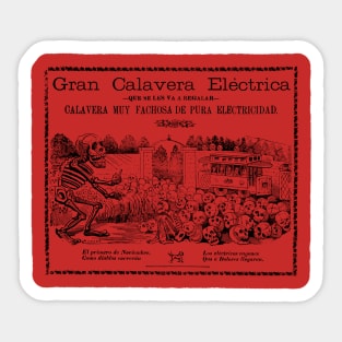 Gran Calavera Electrica Sticker